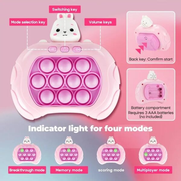 fast push pop it game components