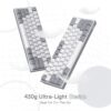 gaming keyboard with rgb backlighting 430 g ultra-light