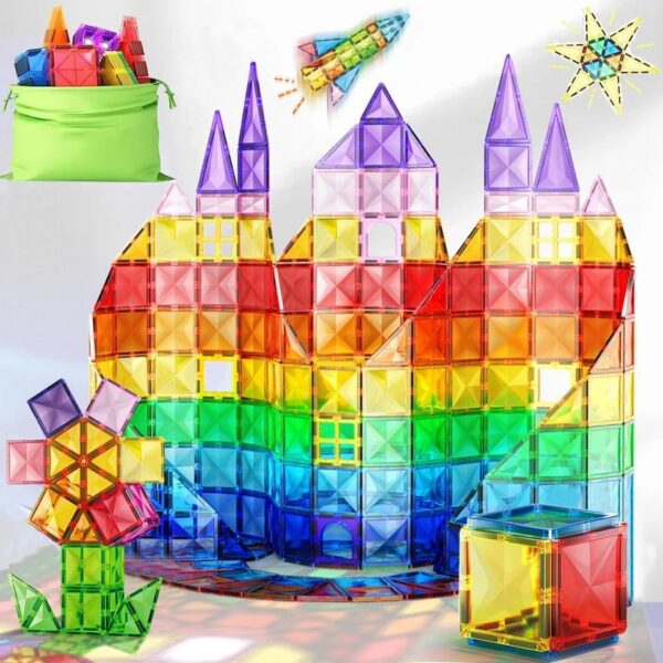 magnetic tiles building blocks for kids