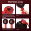 Black Scalp Massaging Brush with Oil Applicator + Free Rosemary Hair Care Essential Oil 30ml
