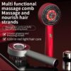 Black Scalp Massaging Brush with Oil Applicator + Free Rosemary Hair Care Essential Oil 30ml