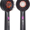 Black Scalp Massaging Brush with Oil Applicator + Free Rosemary Hair Care Essential Oil 30ml